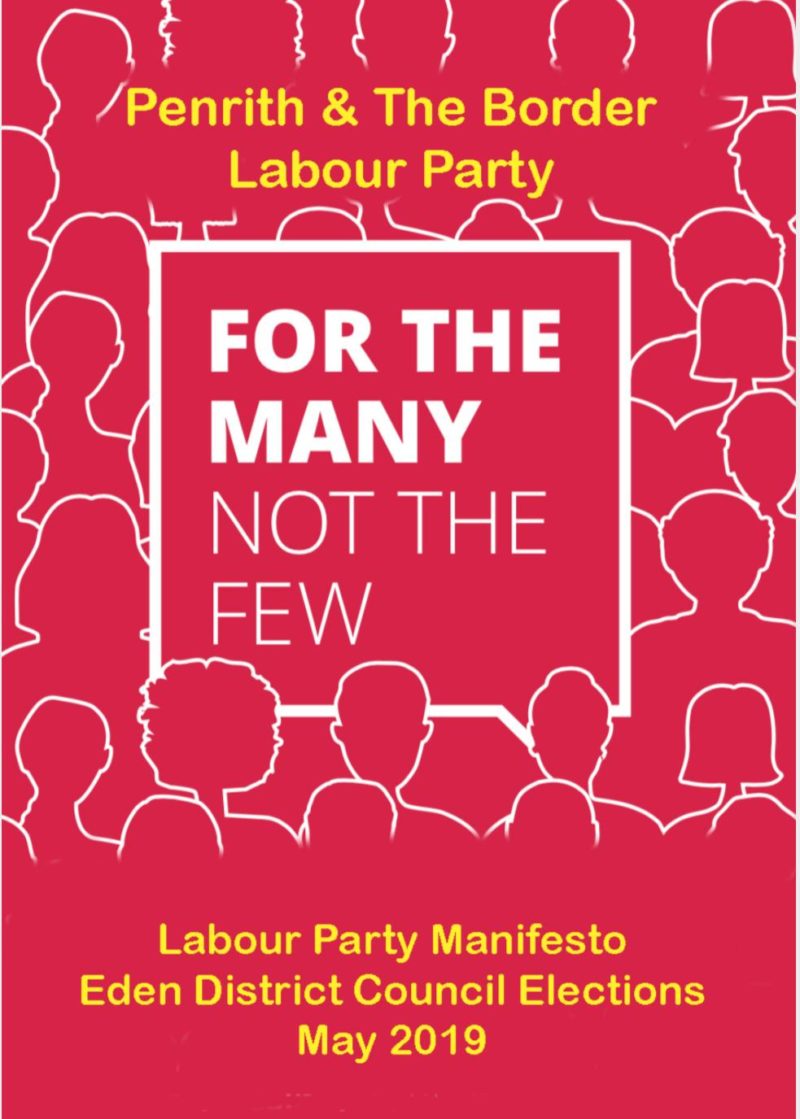 Labour Party Manifesto for Eden District Elections, May 2019